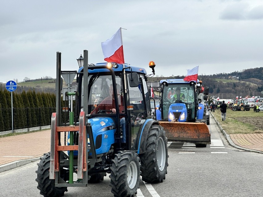 Protest rolników Stary Sącz