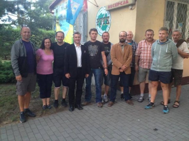 Członkowie Klubu Turystyki Kolarskiej "Żniniok", który od czwartku działa przy żnińskim PTTK.