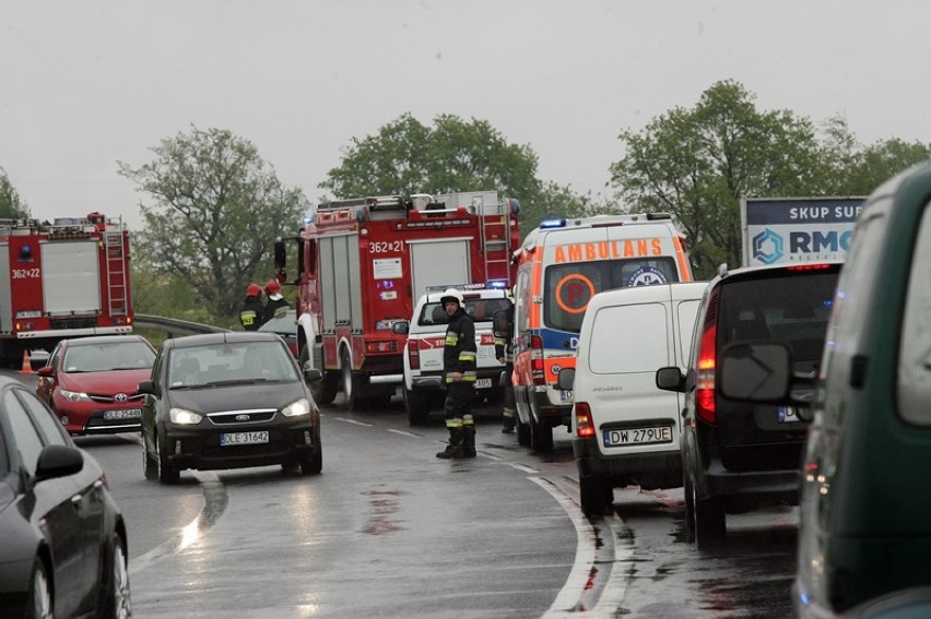 Wypadek na ulicy Wrocławskiej w Legnicy [ZDJĘCIA] 
