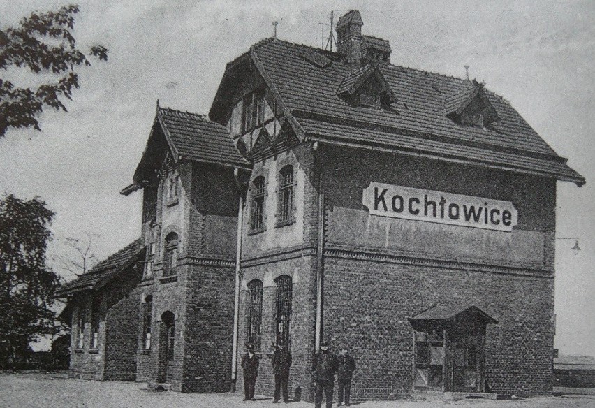 Dworzec kolejowy w Kochłowicach - ok. 1930 rok