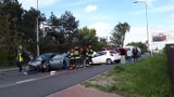 Wypadek na ulicy Raciborskiej w Rybniku. Zderzenie pięciu aut. Droga zamknięta PILNE ZDJĘCIA