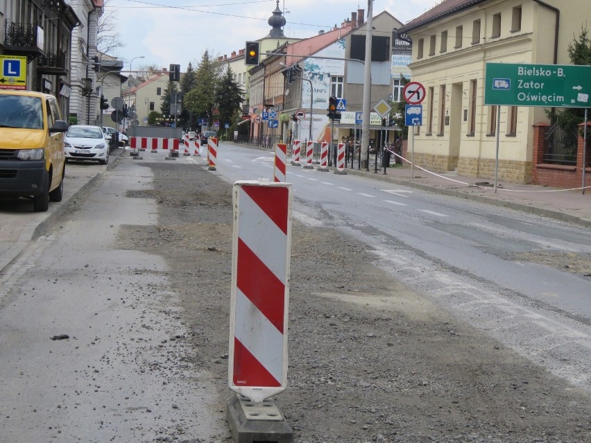 Remonty drogowe w Wadowicach. Większość ulic jest...