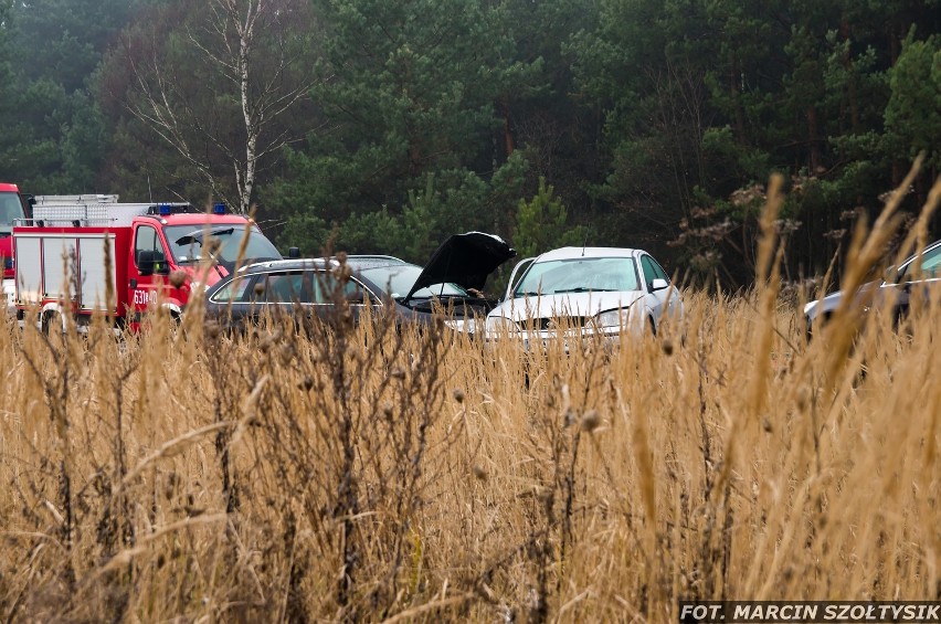Wypadek na DW 908 w Miasteczku Śląskim 28 listopada 2013...