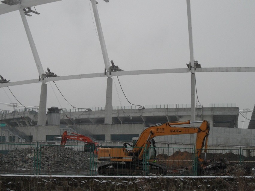 Budowa Elki w Chorzowie: Rozbiórka stacji Stadion Śląski. Piątek [ZDJĘCIA]