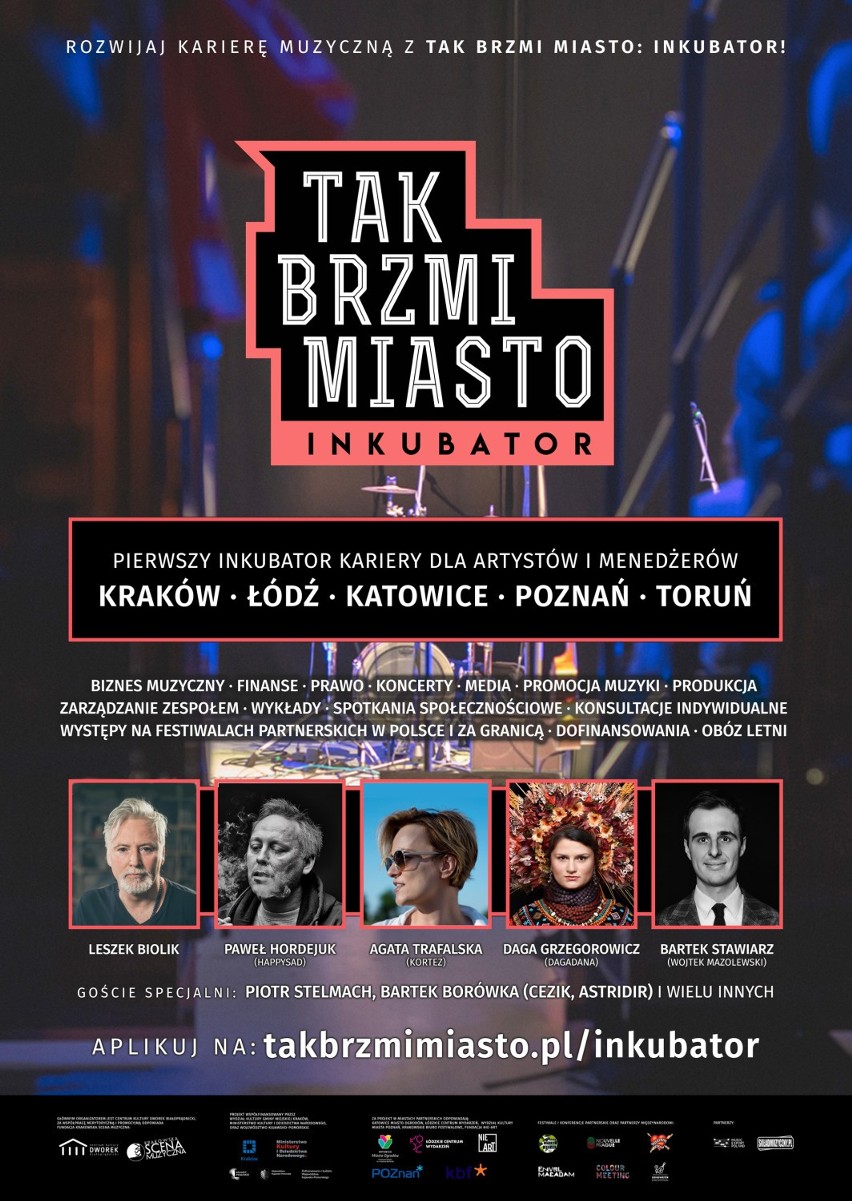 Darmowy inkubator dla muzyków i managerów w Toruniu. Zgłoś się do programu!