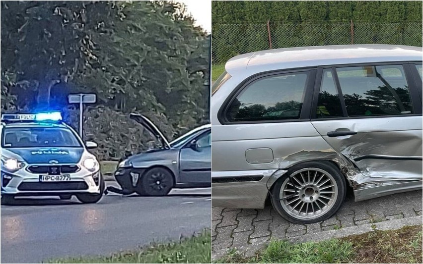 Zderzenie bmw z seatem na skrzyżowaniu Kruszyńska -...