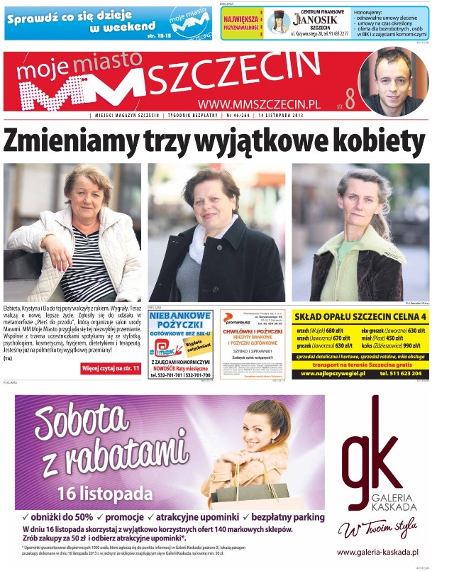 Jutro, 14 listopada jak w każdy czwartek, kolejne wydanie tygodnika "MM Szczecin"