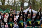 Wolsztyn: Mażoretki Aura wystąpiły podczas Majówki. Swoim tańcem zachwyciły publiczność