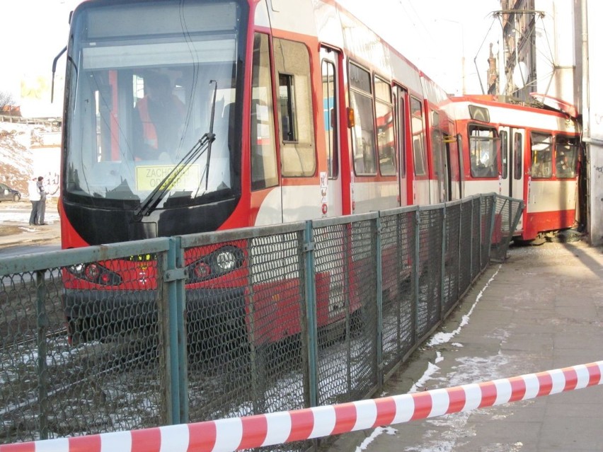 Wypadek tramwajowy na Jana z Kolna zakorkował centrum Gdańska
