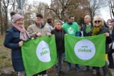 Protest przeciwko wycince drzew w parku w Żarach [ZDJĘCIA, WIDEO]