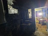 Pożar kuchni i jadalni w domu w Borkowie Lęborskim w gminie Choczewo [11.02.2023] | ZDJĘCIA