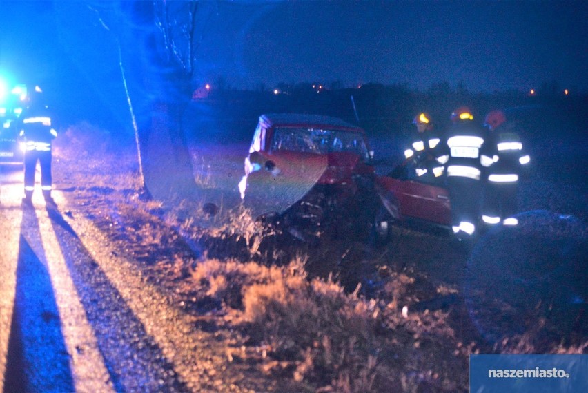 Wypadek w powiecie włocławskim. Kierowca nissana był pijany?! [zdjęcia]