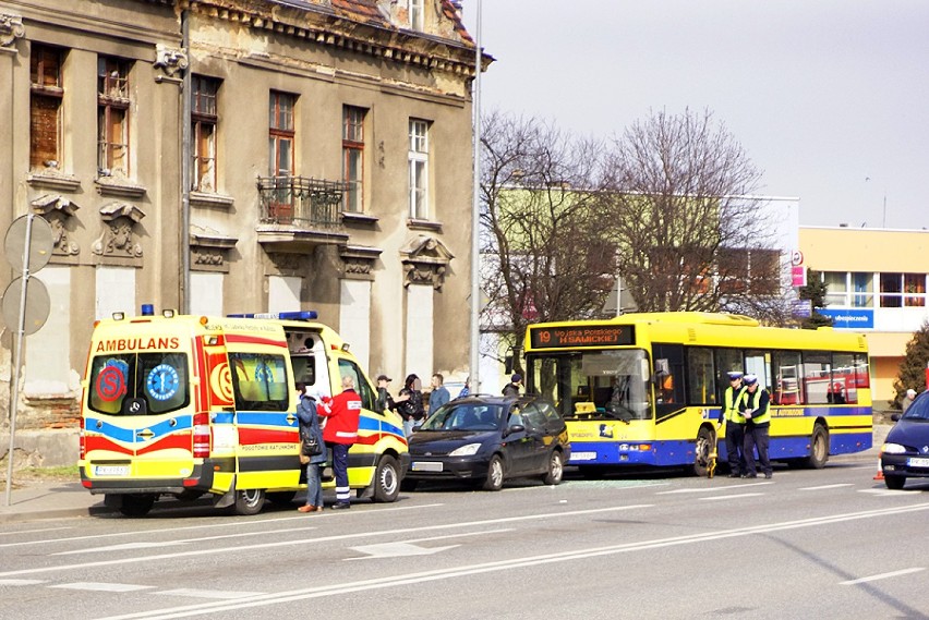 Wypadek autobusu w Kaliszu