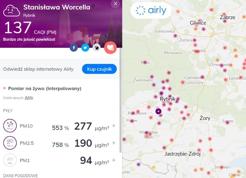 Stan powietrza 11 stycznia 2021.

Zobacz kolejne zdjęcia....