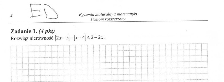 MATEMATYKA - ARKUSZ ROZSZERZONY - MATURA 2013