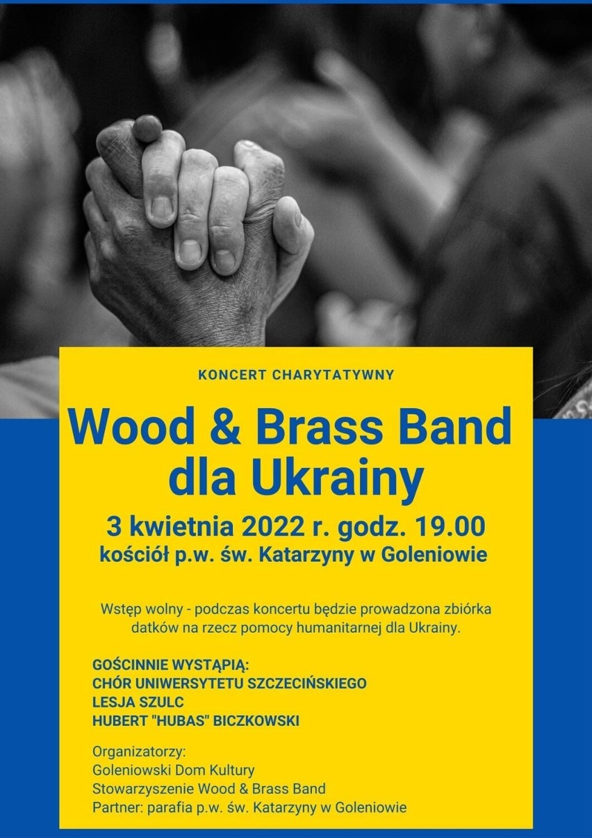 Wood & Brass Band Goleniów dla Ukrainy. Koncert w kościele
