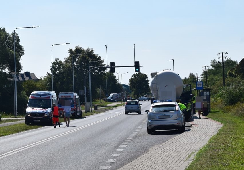 Na ulicy Broniewskiego w Staregardzie zderzyły się samochody