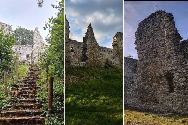 Ruiny XIV-wiecznego zamku w Bydlinie okiem turystów