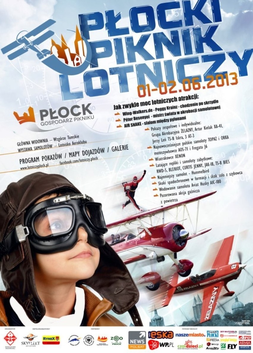 Ramowy program pokazów podczas VI Płockiego Pikniku Lotniczego
