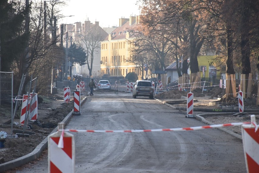 Trwa przebudowa ul. Nowowiejskiego w Malborku. Urząd Miasta informuje, że prace przebiegają zgodnie z harmonogramem