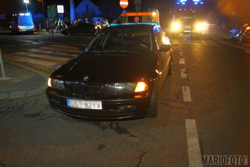 Wypadek w Opolu przy ul. Prószkowskiej. Zderzyły się trzy samochody, jedna osoba ranna