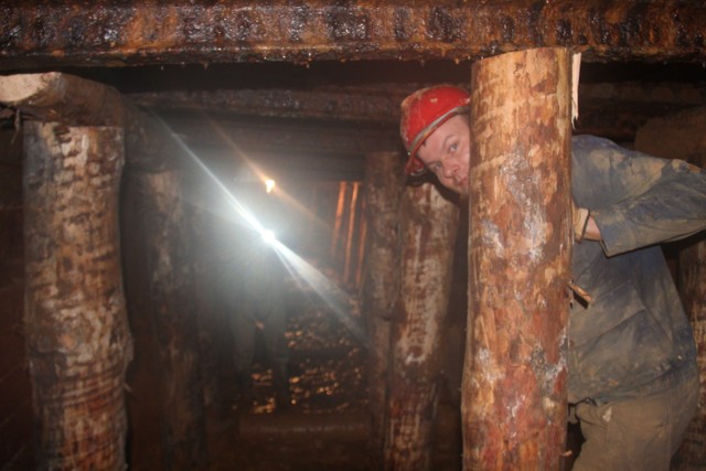 Najniiżej położony chodnik w kopalni Sztygarka wymagał dodatkowego zabezpieczenia