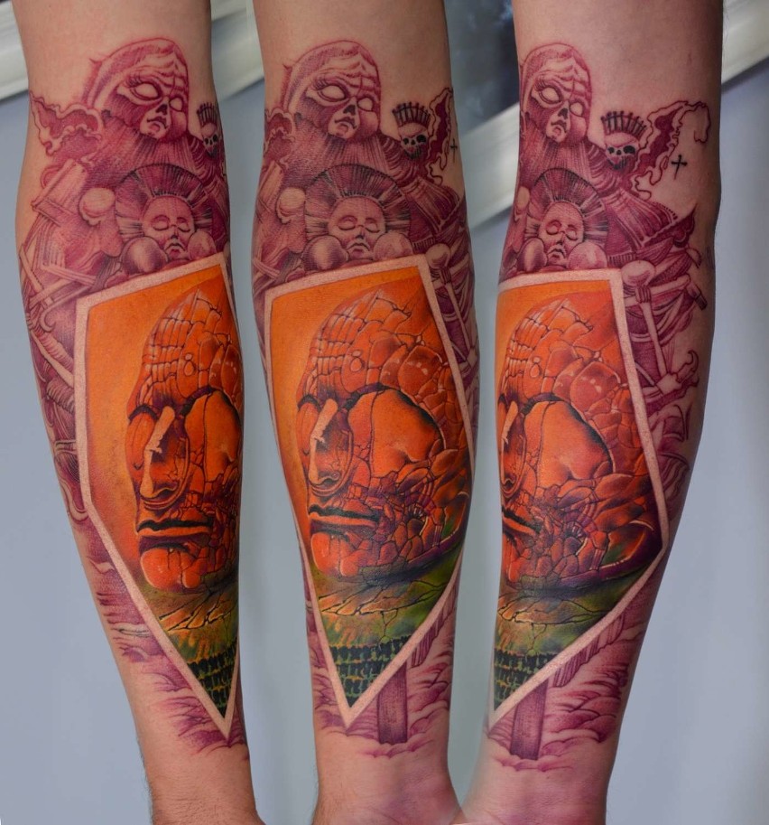 Kaliszanin Piotr Olejnik tworzy wyjątkowe tatuaże. ZDJĘCIA