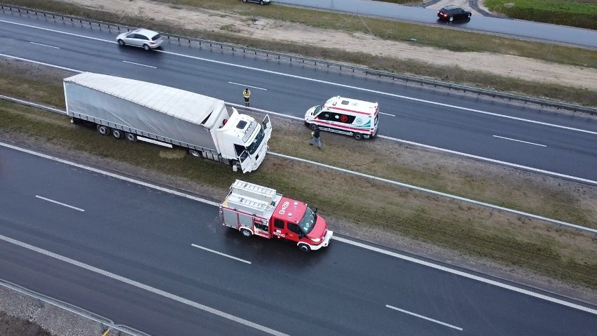 Wypadek na drodze S5 w okolicach Szubina w powiecie...