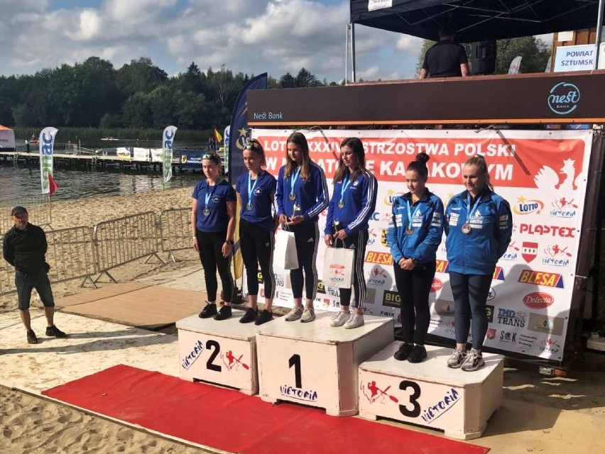 Srebrny medal dla człuchowskich kajakarek na Mistrzostwach Polski w maratonie kajakowym 