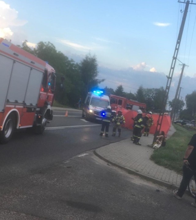Na ul. Chrzanowskiej w Libiążu doszło do potrącenia pieszej przez samochód osobowy