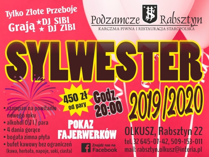 Najlepsze imprezy w Olkuszu i okolicy na Sylwestra 2019. Przegląd