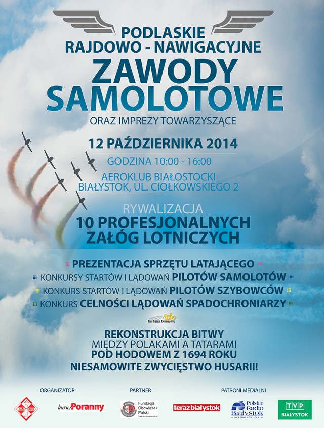 W Białymstoku odbędą się Podlaskie Radiowo-Nawigacyjne Zawody Samolotowe