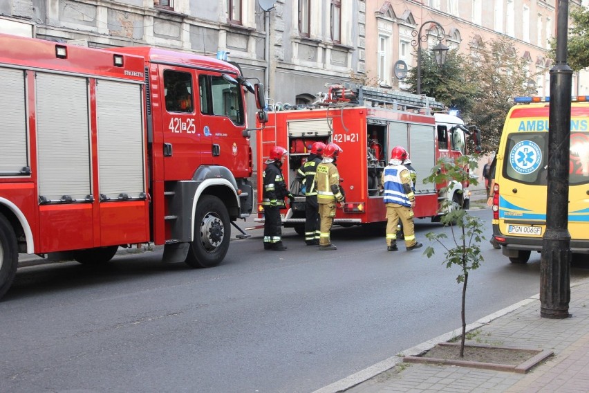 Pożar ul. Wyszyńskiego Gniezno