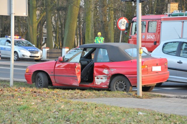 Zderzenie czterech samochodów w Powodowie