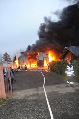 Pożar w Rakoniewicach FOTO