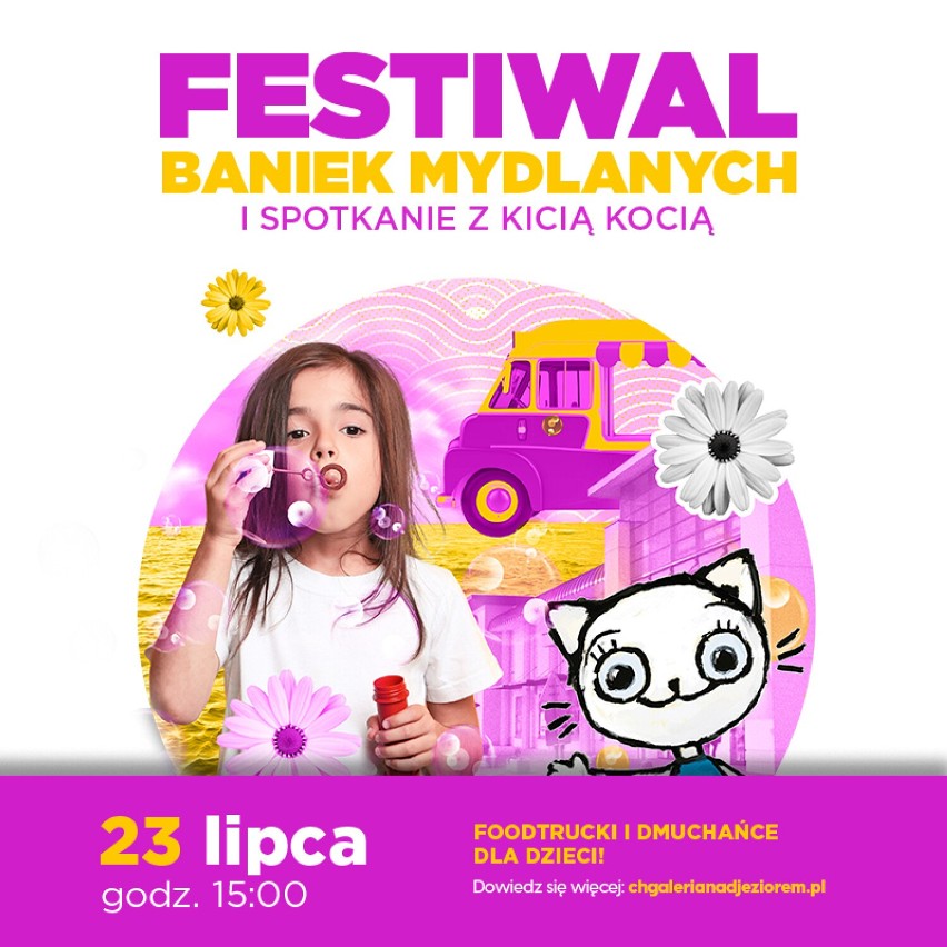 Dwa wyjątkowo barwne wydarzenia jednego dnia w ten weekend w Koninie! Festiwal Baniek Mydlanych i Dzień Kolorów