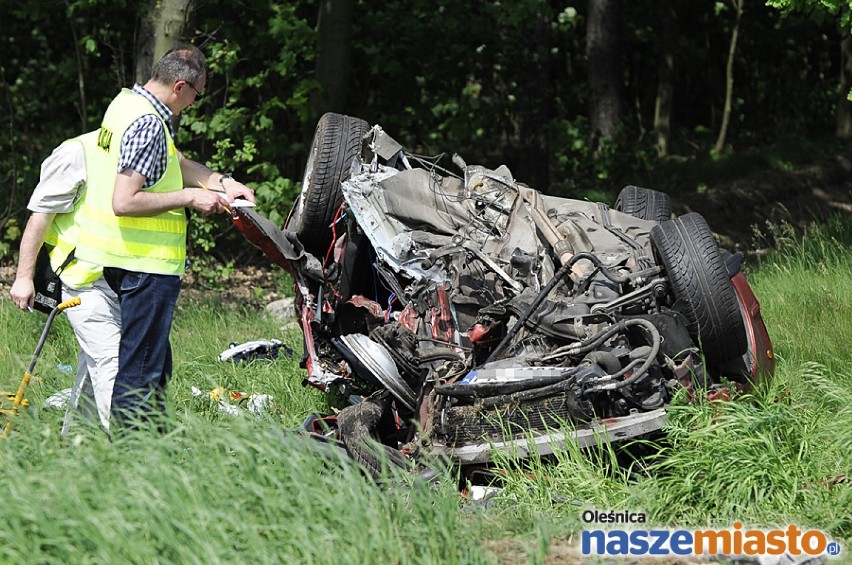 Dwoje studentów z Kalisza zginęło w wypadku pod Oleśnicą