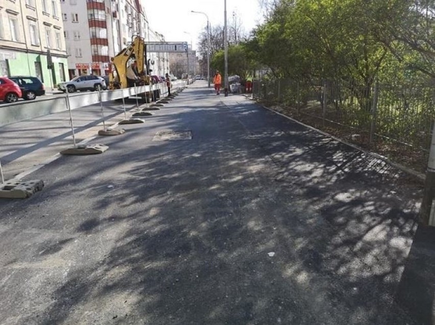 Budowa nowej ścieżki rowerowej na ul.Krasińskiego (między...