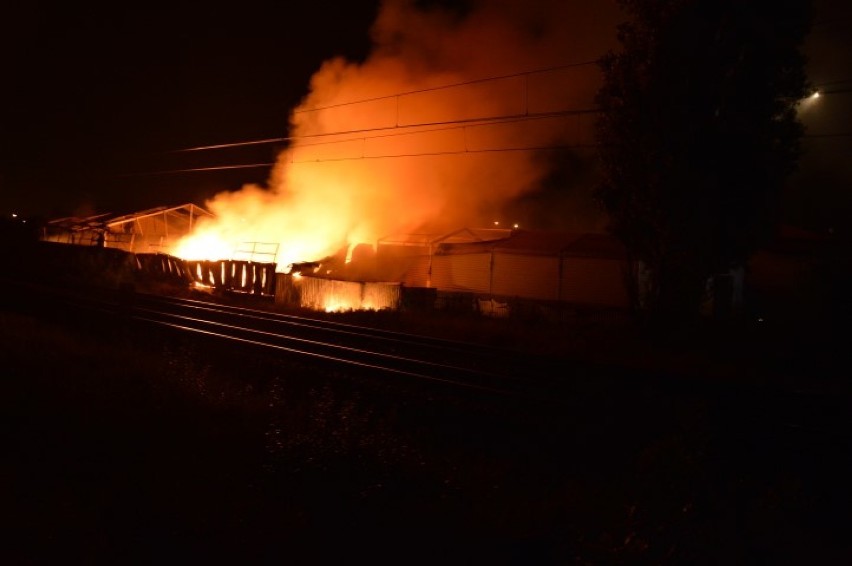 Pożar w Wejherowie na Gdańskiej