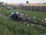 Fatalny wypadek na autostradzie A2!  Ranne m.in. dzieci, lądował LPR. Trasa w kierunku Poznania była zablokowana! [FOTO]