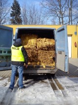 Ponad 1,3 tony nielegalnego tytoniu zatrzymała policja u mieszkańca Tomaszowa