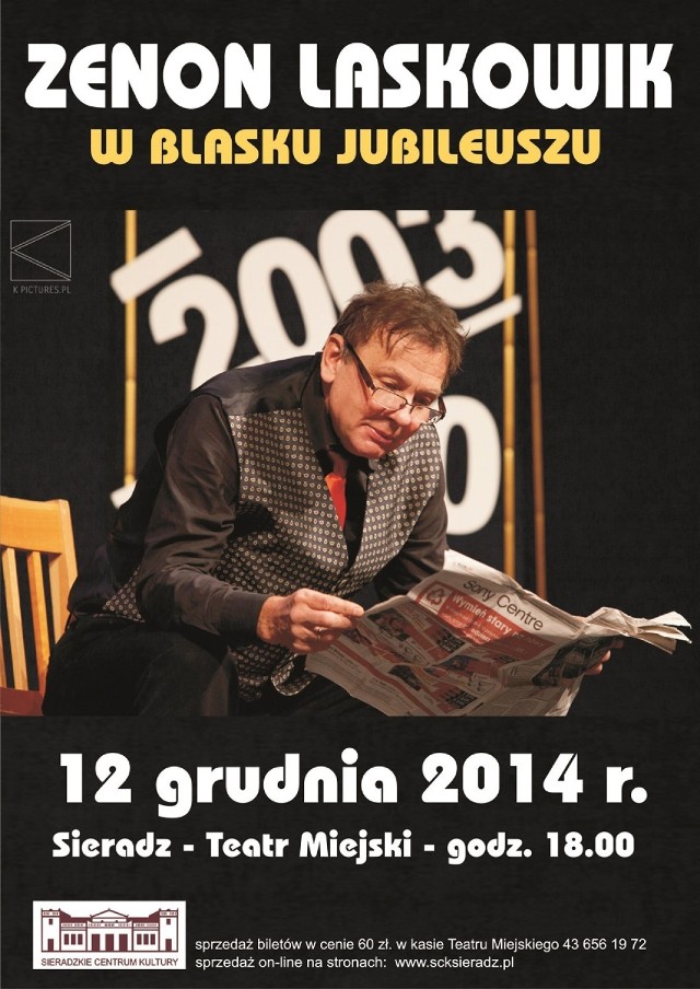 Zenon Laskowik wystąpi w Sieradzu. Znany kabareciarz pojawi się w teatrze w piątek 12 grudnia