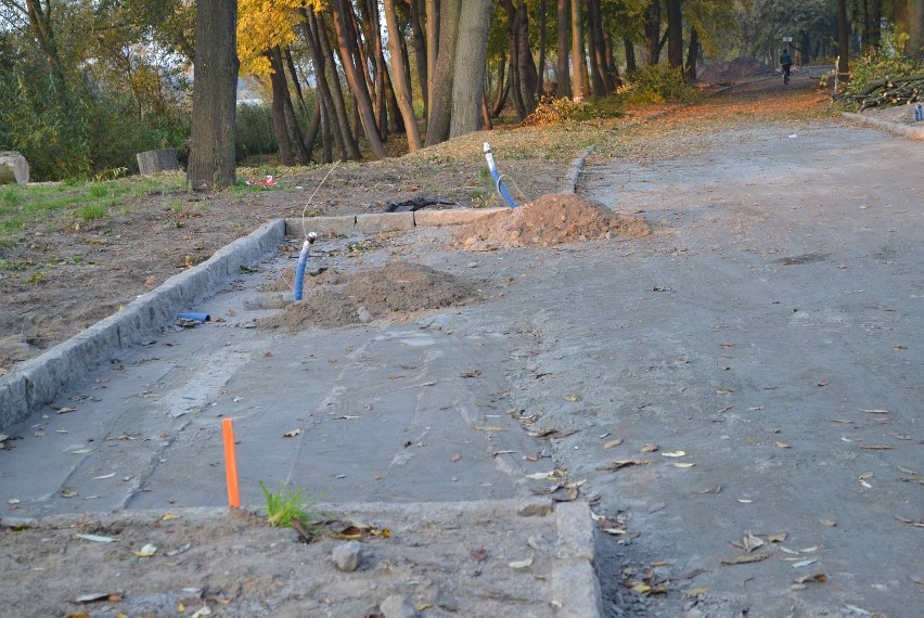 Trwają prace w Parku Miejskim w Malborku [ZDJĘCIA]