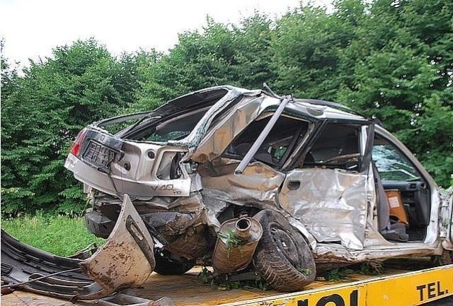 Policjanci z Lubaczowa zostali powiadomi o wypadku drogowym,...
