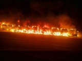 Pożar 10 autobusów w Bytomiu! Ogień pojawił się w nocy w zajezdni autobusowej - zobacz ZDJĘCIA. Mieszkańców obudziły wybuchy!