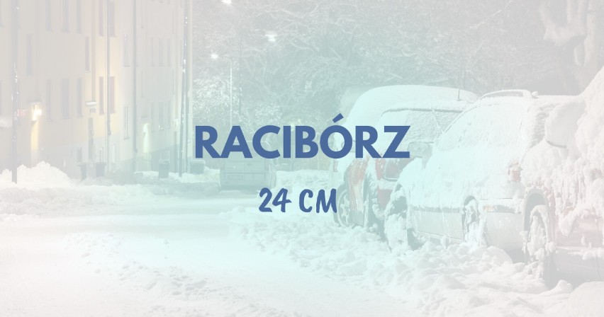 WYSOKOŚĆ POKRYWY ŚNIEŻNEJ: 24 CM...