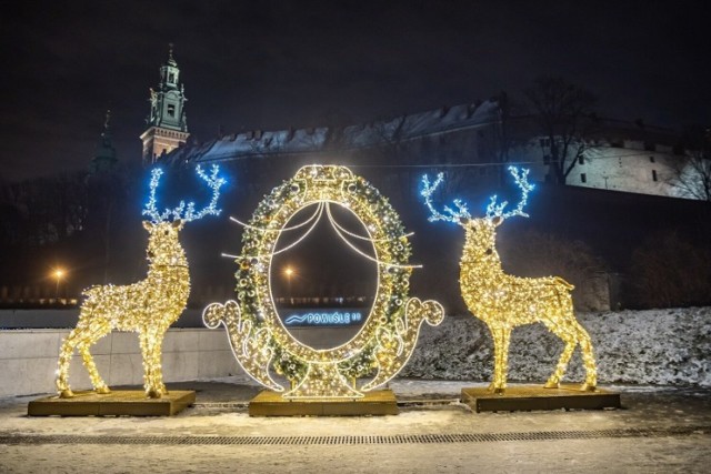 Świąteczne iluminacje w Krakowie