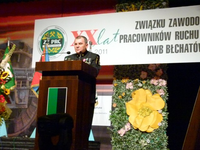 Waldemar Lutkowski, przewodniczący Związku zawodowego Pracowników Ruchu Ciągłego w kopalni Bełchatów