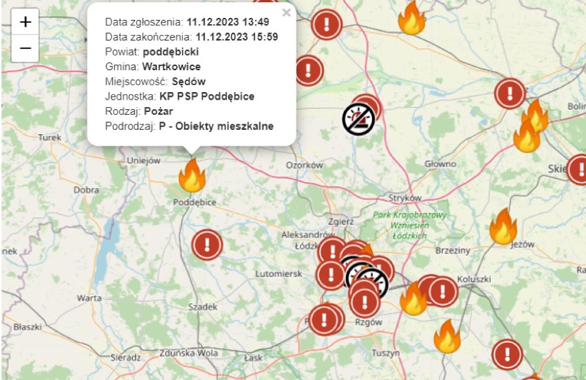 Do zdarzenia doszło w Sędowie w gminie Wartkowice