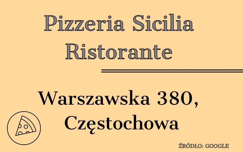 Najlepsza pizza w Częstochowie. Sprawdź, które lokale są polecane przez klientów! RANKING
